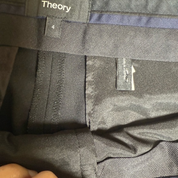 Theory Women’s Classic Suit Pants Sz 4 | Wool Blend | black | 25.5” Inseam - Picture 3 of 6
